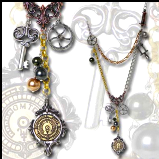 Alchemy Of England Alchemy Gothic Laboratory Chaterlaine Asymmetrical Necklace.